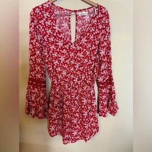 HOLLISTER  size large floral romper